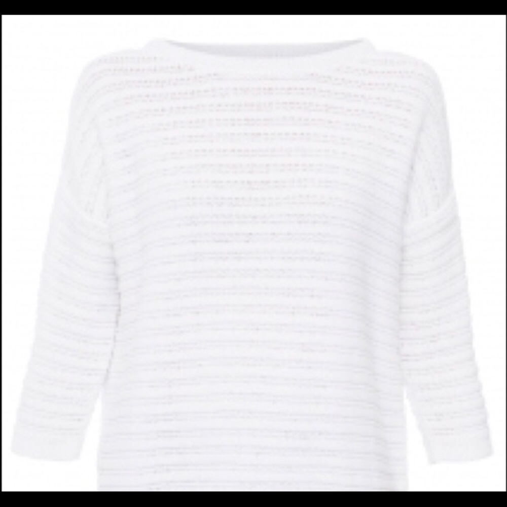 REPEAT CASHMERE OPEN WEAVE BASKET STITCH SWEATER